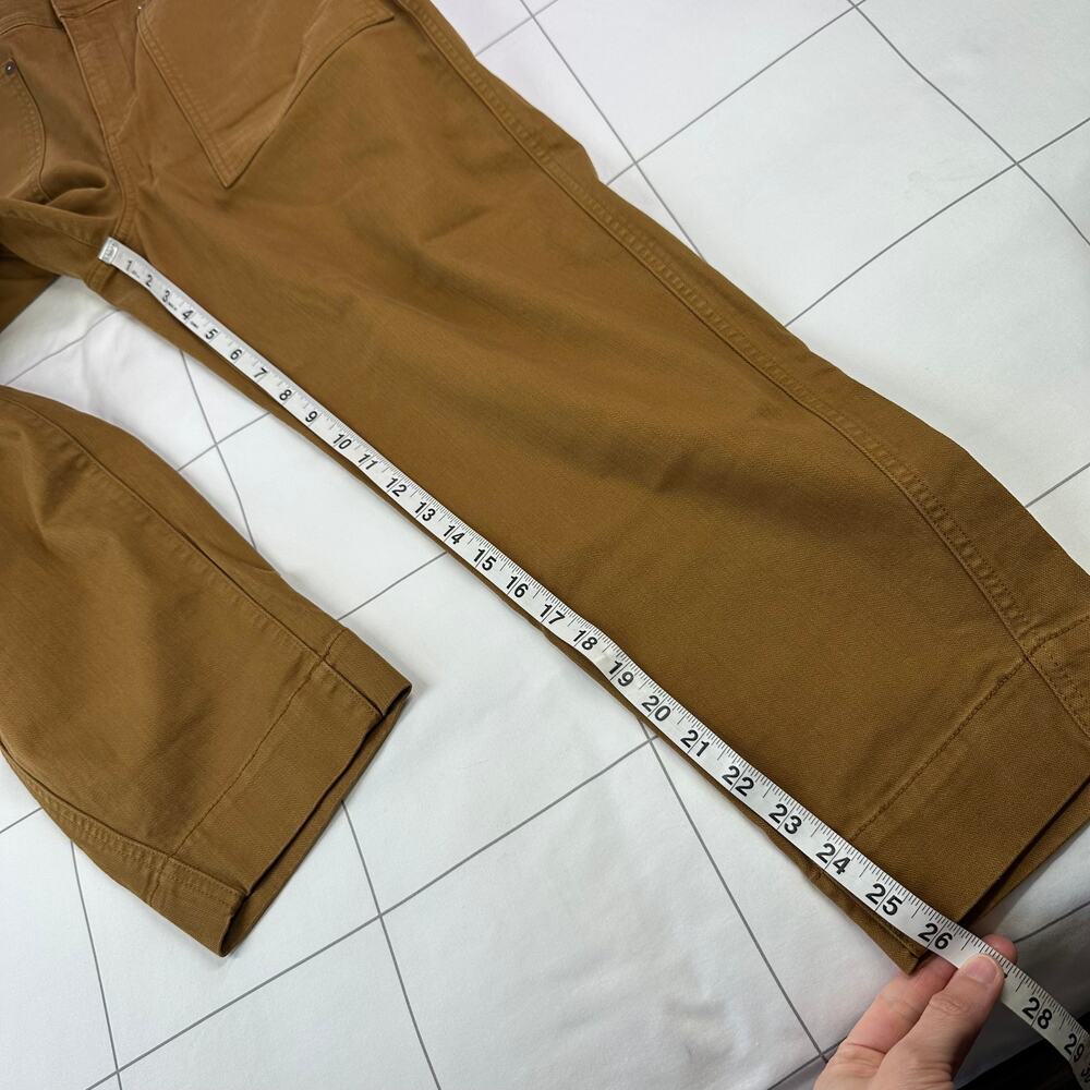 Gap Pants Womens 6 Bronze Brown Barrel Khaki Utility Cotton Blend High Rise - Picture 10 of 12
